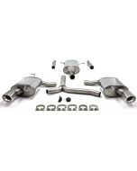 Sportavgassystem Simons Audi A4 A5 1.8T 2.0T 06-16 Twin Pipe Runda Ändrör