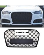 Grill Gravity Performance Audi A6 C7.5 16-18 Utan Emblem RS6 Style Honeycomb