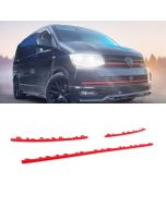 Grill List Gravity Performance VW Transporter T6 16-19 3-delar Röd