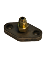 Fläns Oljetryck Turbo 38mm AN4 Garrett KKK Holset Stål 8mm