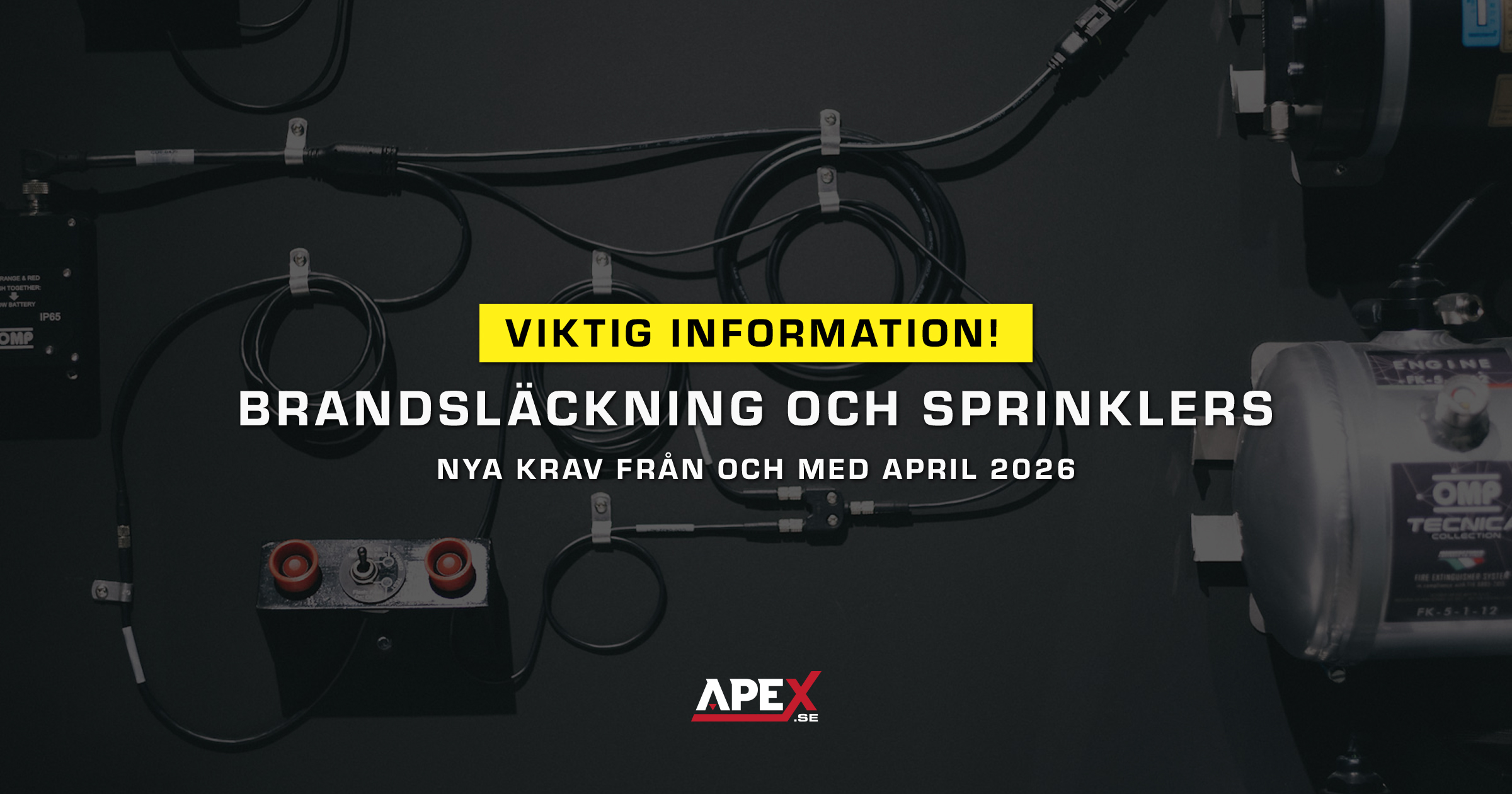 Nya direktiv från 2026 gällande sprinklers- och brandsläckningssystem