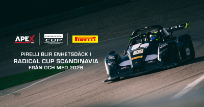Pirelli blir enhetsdäck i Radical Cup Scandinavia!