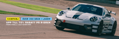 Spara upp till 70% på r-däck från Pirelli och Nanking