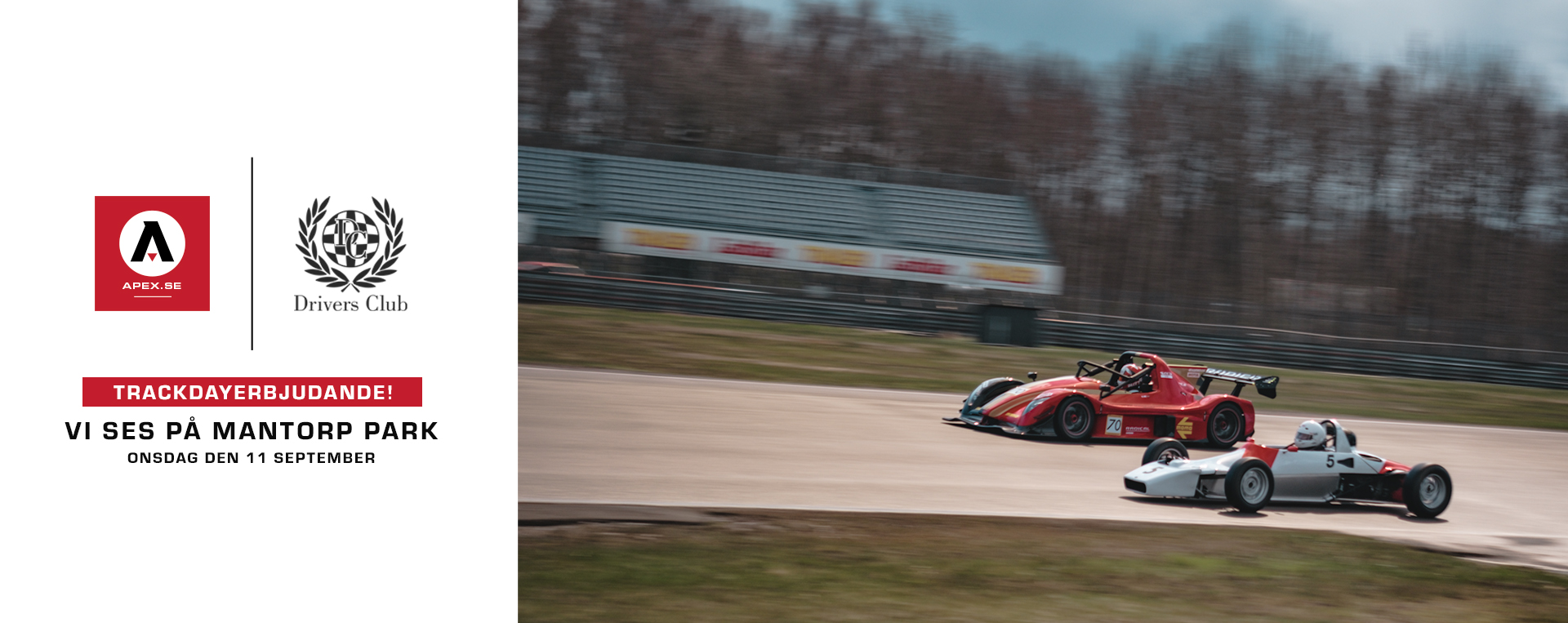 Erbjudande: Trackday på Mantorp tillsammans med Drivers Club